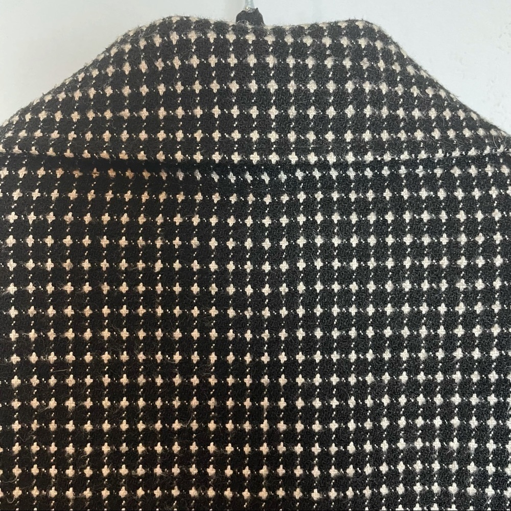 Spense Vintage Tweed Pattern Cropped Blazer Coat with Wide Sleeves Sz.L - Picture 9 of 11